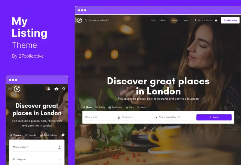 MyListing-Thema – WordPress-Theme für Verzeichnisse und Listen