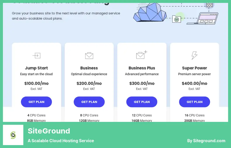 SiteGround - Ölçeklenebilir Bulut Barındırma Hizmeti