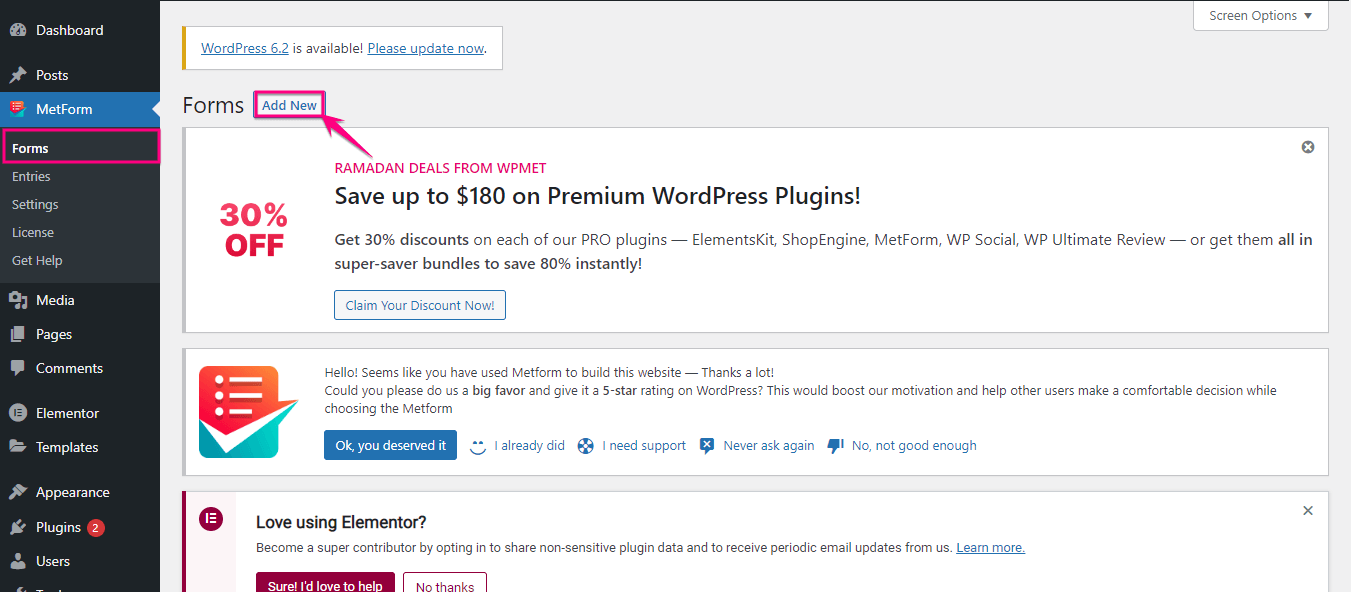 So fügen Sie das ActiveCampaign-WordPress-Formular mit MetForm hinzu