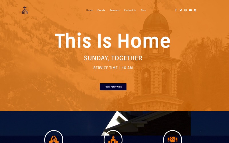 9+ 最佳教堂 WordPress 主题(免费和付费)1 Church WordPress Themes