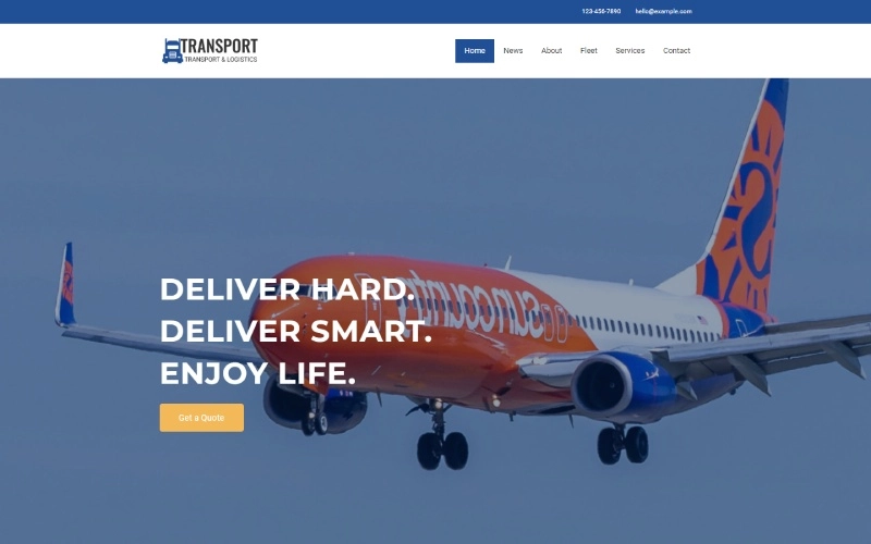 Ponad 13 najlepszych motywów WordPress dla firm logistycznych 9 Cyberchimp Transport