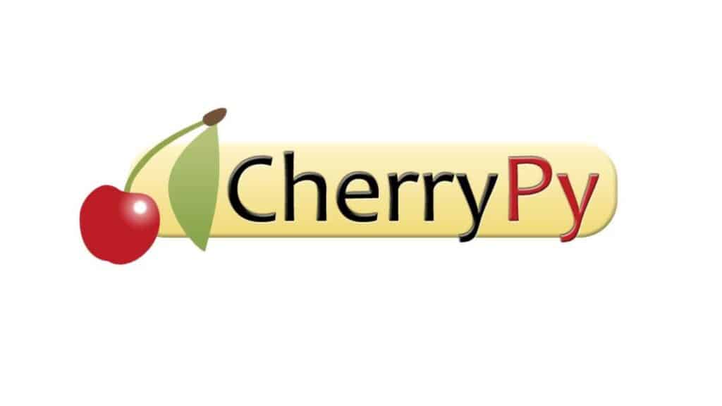 Logo CherryPy con l'illustrazione di una ciliegia e la parola "CherryPy".
