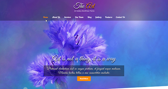 artista tema de WordPress