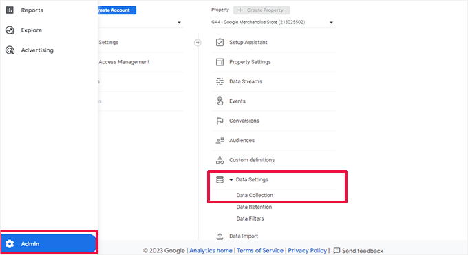 管理データ設定 Admin data settings
