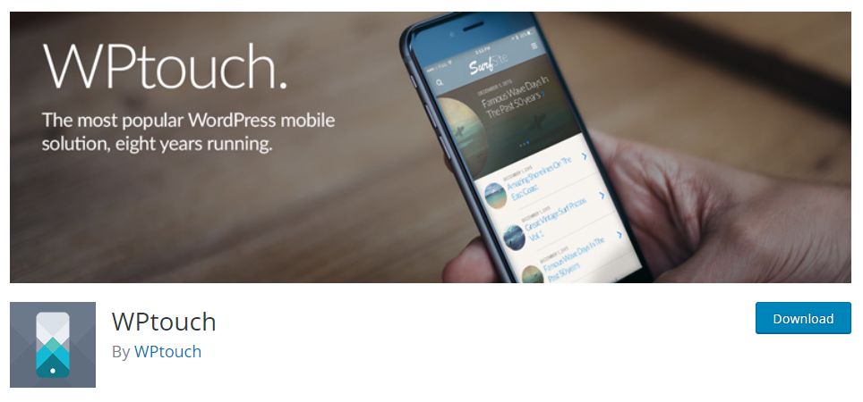 wptouch - モバイルフレンドリーな WordPress プラグイン