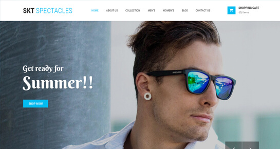 Tema de wordpress para el cuidado de los ojos