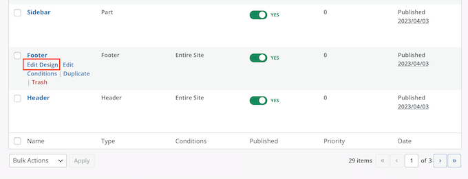 如何自定义页脚模板 How to customize a footer template