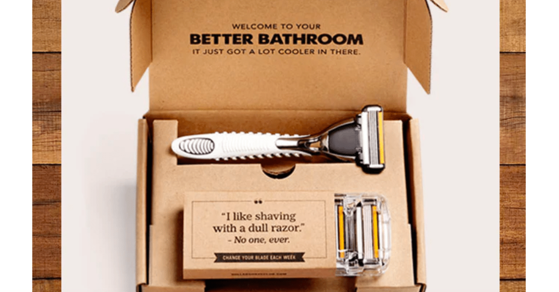 Dollar shave club product box