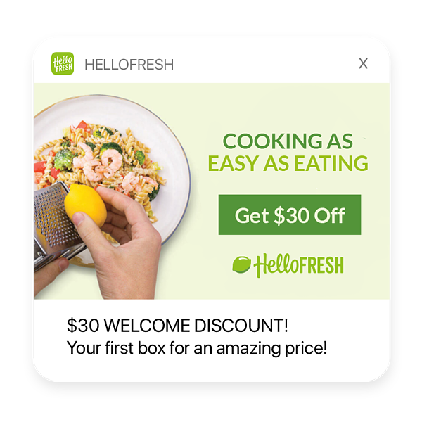 hellofresh 欢迎推送通知