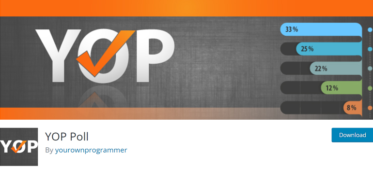 YOP Poll Najlepsza darmowa wtyczka WordPress do tworzenia ankiet