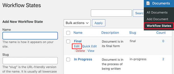 Sesuaikan status alur kerja yang ada Customize existing workflow states