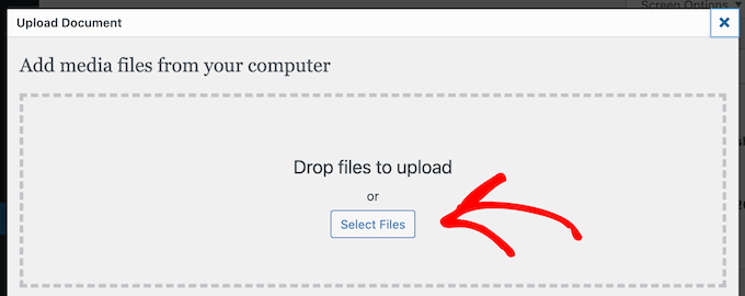 Unggah dokumen baru Upload new document