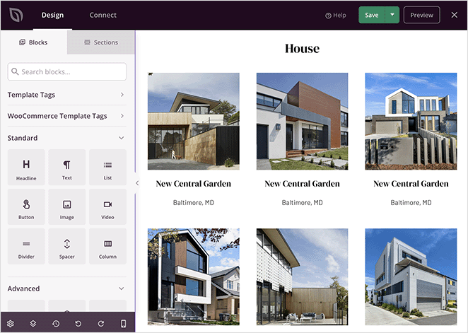 realestatelistingspage SeedProd real estate property listings page builder
