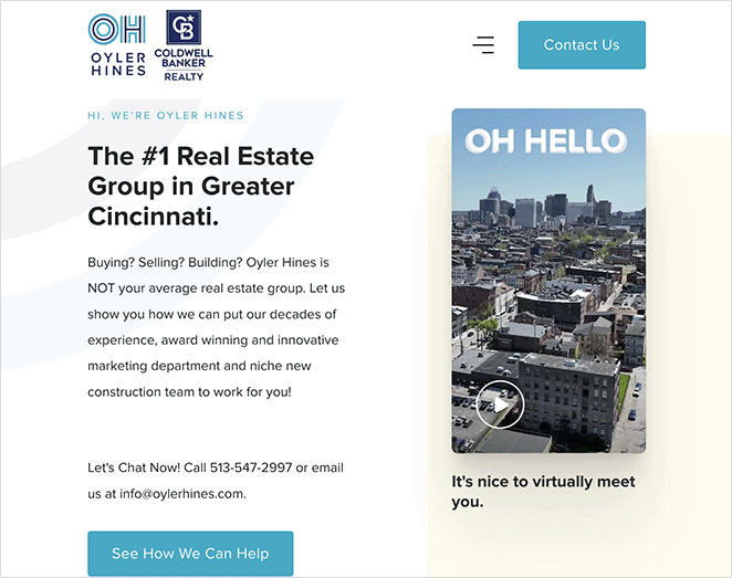 realestatewebsiteberanda SeedProd Real Estate website homepage example