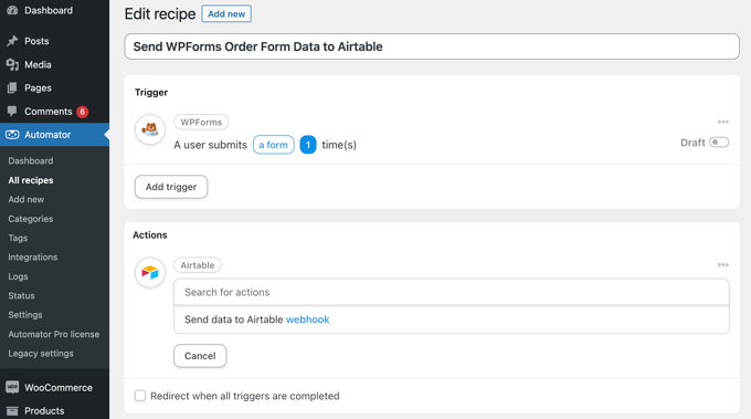 Menggunakan Uncanny Automator untuk Mengirim Data WPForms ke Airtable Using Uncanny Automator to Send WPForms Data to Airtable