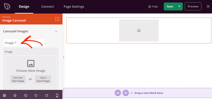 Menambahkan gambar ke slider menggunakan SeedProd Adding images to a slider using SeedProd