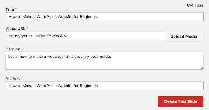 Menambahkan video ke penggeser responsif Adding videos to a responsive slider