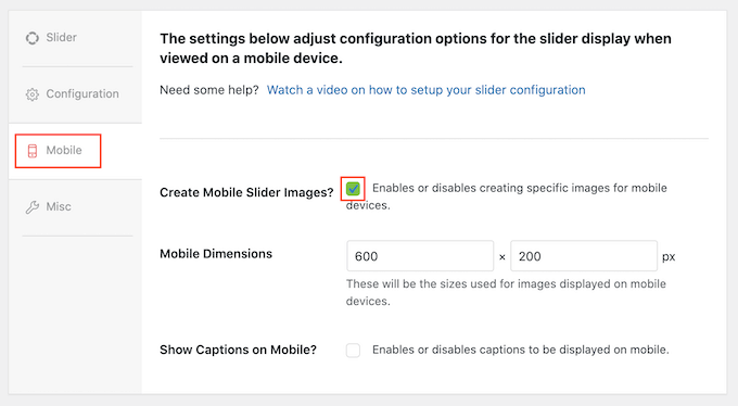 Tambahkan dimensi seluler ke penggeser WordPress yang responsif Add mobile dimensions to a responsive WordPress slider