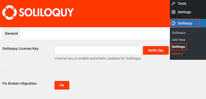 Mengaktifkan plugin Soliloquy WordPress Activating the Soliloquy WordPress plugin