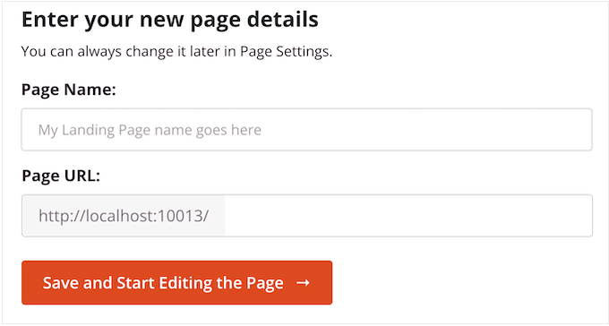 Memberi nama halaman arahan atau beranda kustom Anda Naming your landing page or custom home page