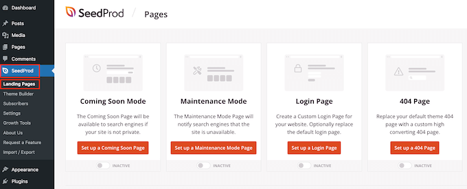 Memilih templat halaman untuk halaman arahan Choosing a page template for a landing page