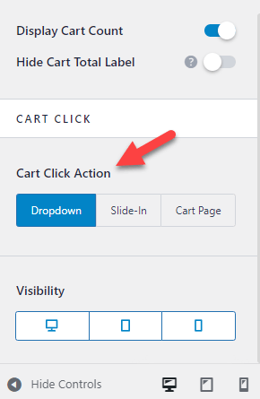 astra-cart-คลิกตัวเลือก