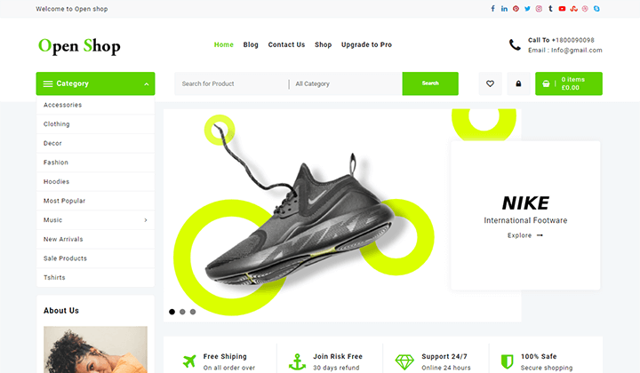 8+ Migliori temi WordPress per negozi di scarpe 2023 4 Storefront Theme Alternatives