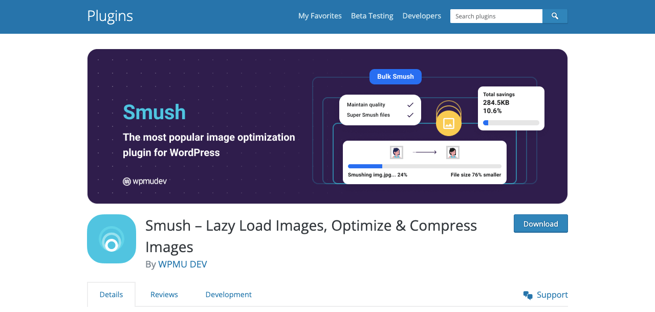 Come ottimizzare le immagini per il Web e le prestazioni (tutto ciò che devi sapere) 9 Smush
