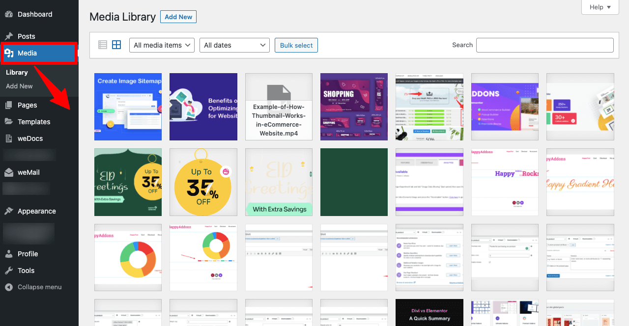 Come ottimizzare le immagini per il Web e le prestazioni (tutto ciò che devi sapere) 5 Clean Unnecessary Images from the WordPress Media Library