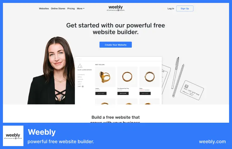 Weebly - Hosting All-in-one dan Builder Drag-and-drop