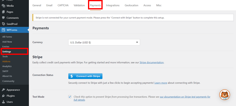 pay-settings-wpforms - IsItWP - Detector de temas de WordPress gratuito payment-settings-wpforms