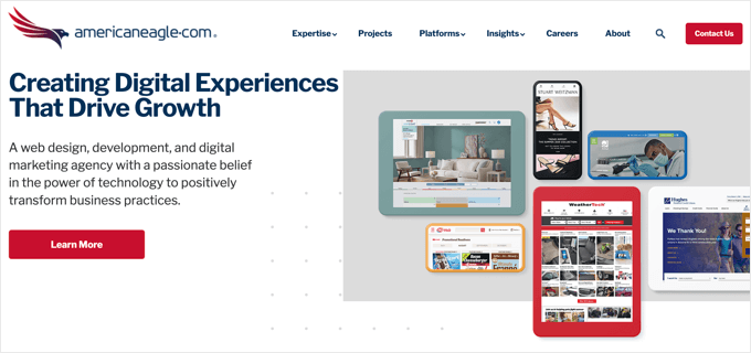 Americaneagle.com Agência de Desenvolvimento WordPress Americaneagle.com WordPress Development Agency