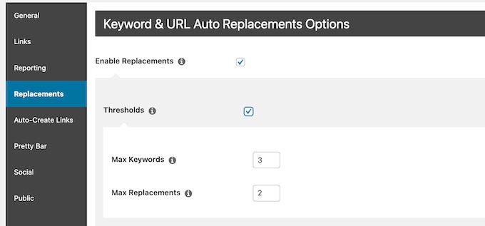 O recurso de link automático no Pretty Links The auto-link feature in Pretty Links