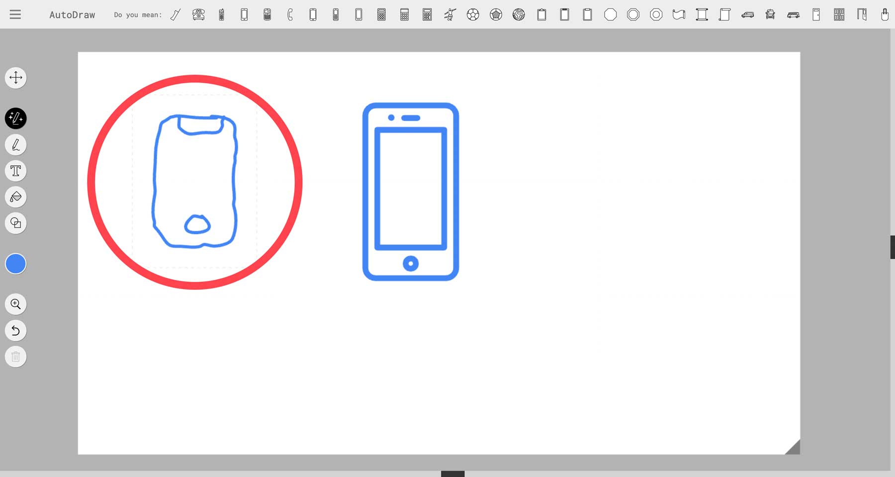 AutoDraw génère des icônes
