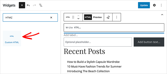 customhtmlblock SeedProd WordPress custom HTML block