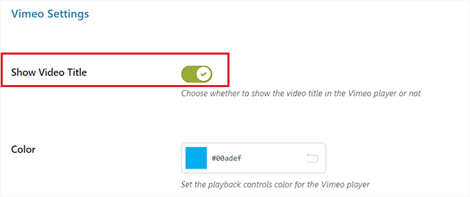 Configurați setările Vimeo Configure Vimeo Settings
