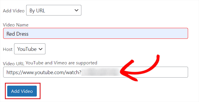 Inserați adresa URL a videoclipului YouTube Paste YouTube video URL