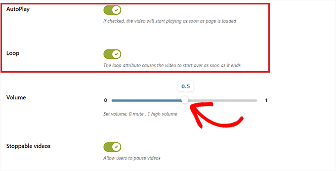 Configurați setările generale pentru videoclip Configure the General settings for the video