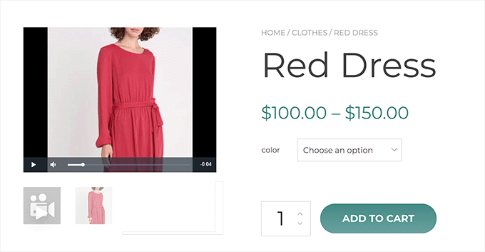 Previzualizare pentru videoclipul produsului Preview for WooCommerce product video