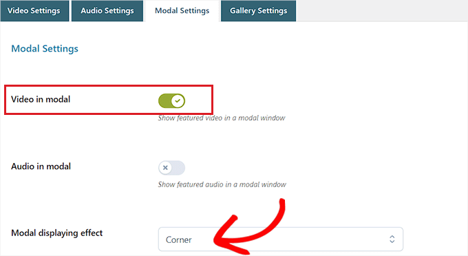 Configurați setările modale Configure Modal Settings