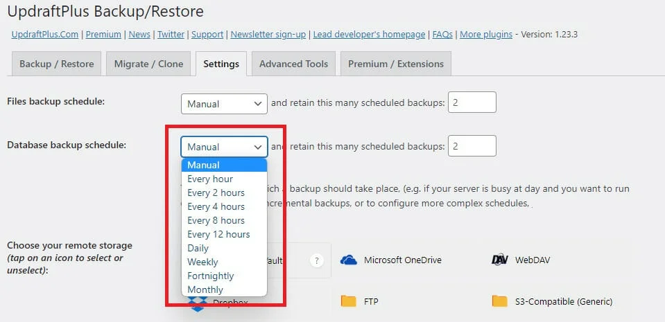 plugin penjadwalan cadangan wordpress