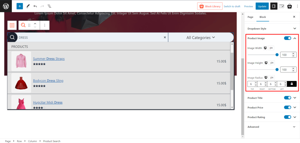 WooCommerce 제품 검색을 추가하는 방법: 쇼핑 경험을 향상시키기 위한 가이드 10 Product Image Settings