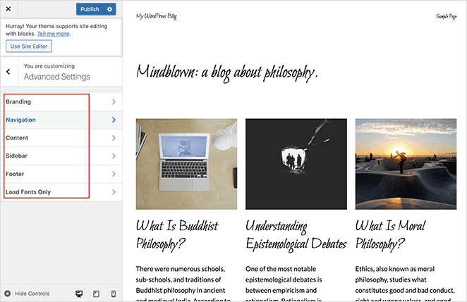 fontspluginpengaturan lanjutan SeedProd Fonts Plugin advanced typography settings