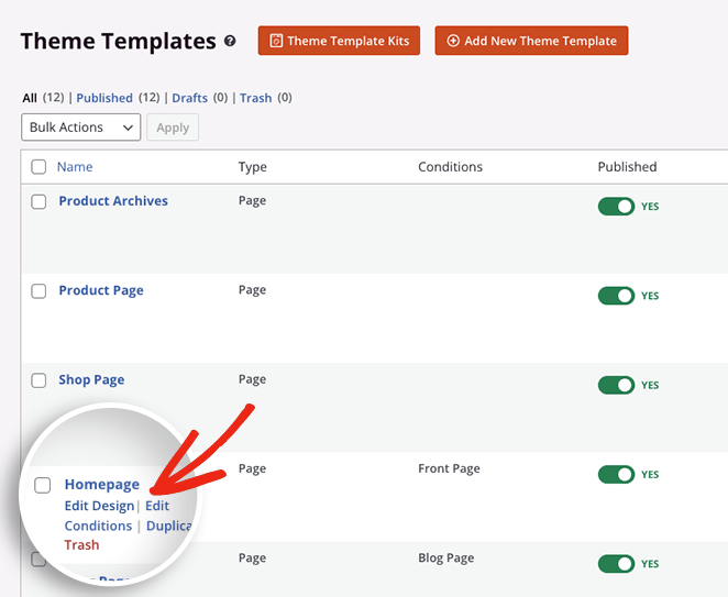 edithomepageseedprod SeedProd edit SeedProd homepage template