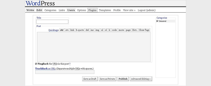 20 周年記念: WordPress でウェブサイト作成がいかに簡単になったか 3 wp12 1