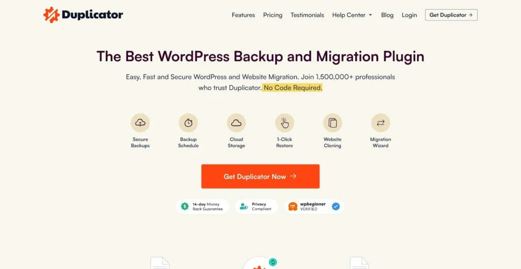 ปลั๊กอินการโยกย้าย wordpress ทำสำเนา