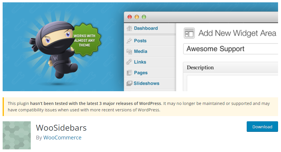 woosidebars - buat sidebar khusus di WooCommerce