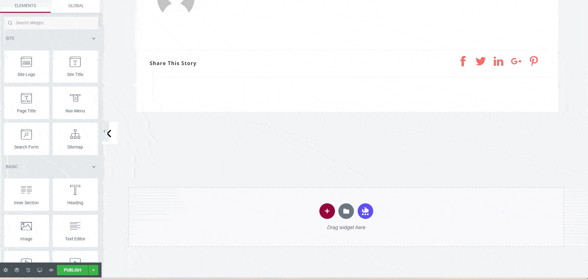 Fusszeile Footer