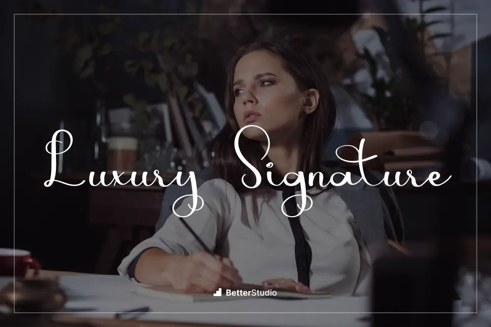 Luxus-Signatur –