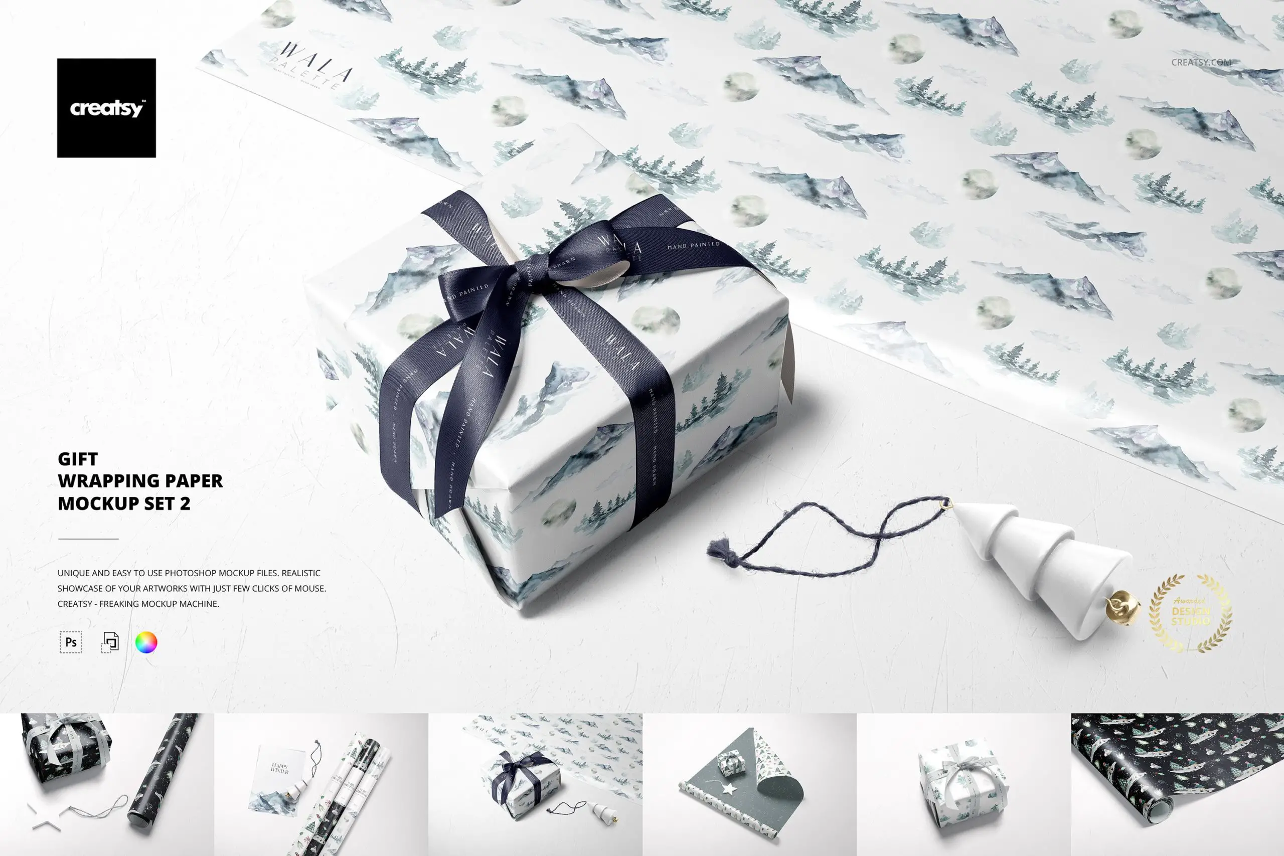 Mockup di carta da regalo Set 2 -